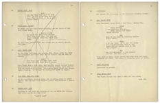 Moe Howard's Signed 31pp. Script Dated July 1941 for The 1942 Three Stooges Film ''Even as IOU'' -- Signed by Moe on Cover & With His Annotations Within -- Archival Repair to Cover, Else Very Good